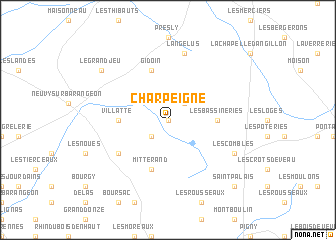 map of Charpeigne