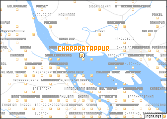 map of Char Pratāppur