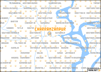 map of Char Ramzānpur