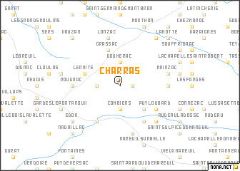 map of Charras