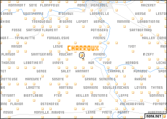 map of Charroux