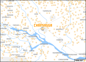 map of Chārsadda