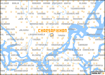 map of Char Safīkhān