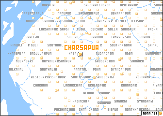 map of Char Sāpua