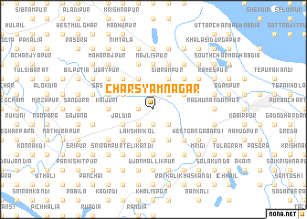 map of Char Syāmnagar