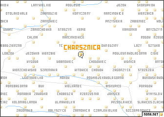 map of Charsznica