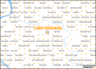 map of Char Tārākāndi