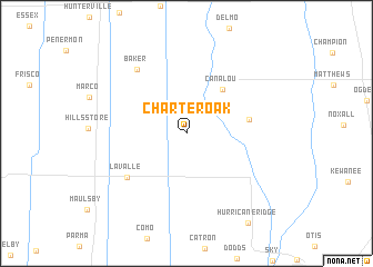 map of Charter Oak