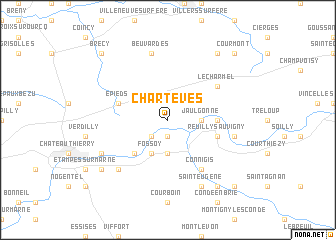 map of Chartèves