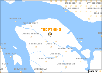 map of Char Thika