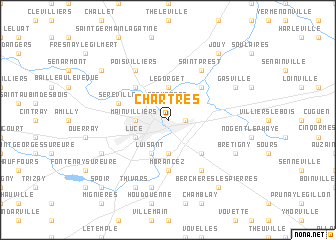 map of Chartres