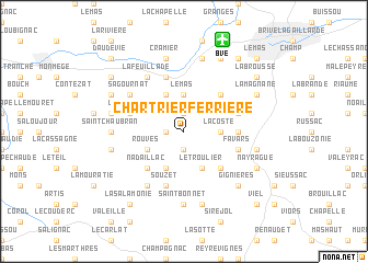 map of Chartrier-Ferrière