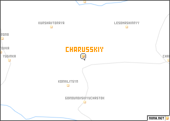 map of Charusskiy
