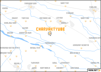 map of Charvak-Tyube