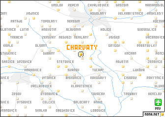 map of Charváty