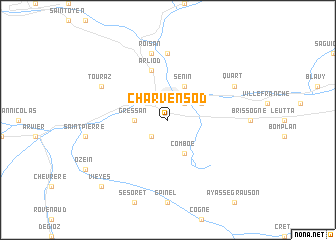 map of Charvensod