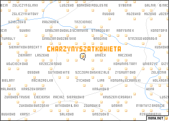 map of Charzyny Szatkowięta