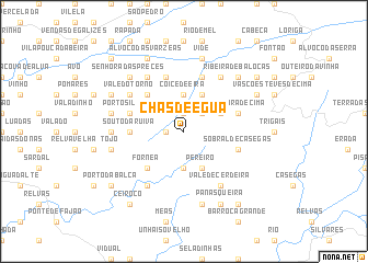 map of Chãs de Égua