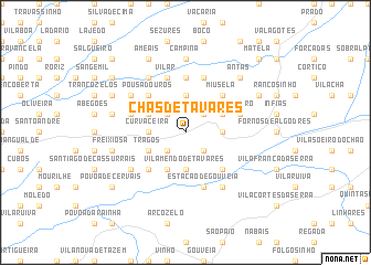 map of Chãs de Tavares