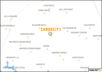 map of Chase City