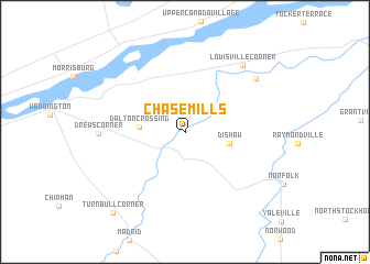 map of Chase Mills