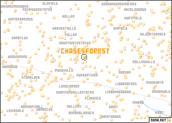 map of Chases Forest