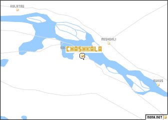 map of Chash-Kala