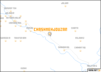 map of Chashmeh Jouzār