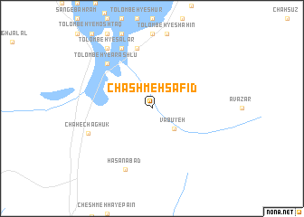 map of Chashmeh Safīd