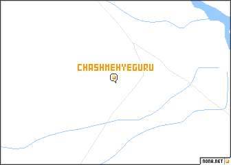 map of Chashmeh-ye Gūrū