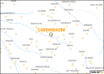 map of Chashmeh Zār