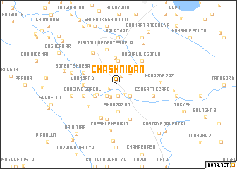 map of Chāshnīdān