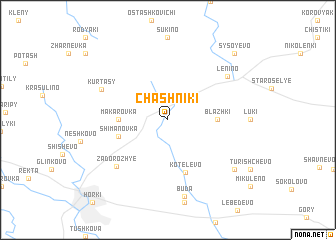 map of Chashniki
