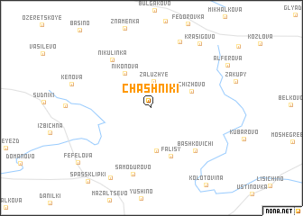 map of Chashniki