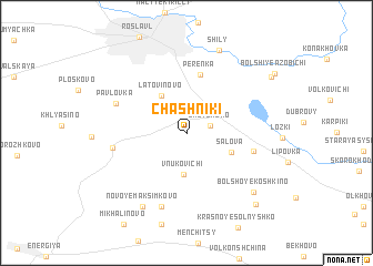 map of Chashniki