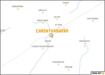 map of Chāsht Khowrān