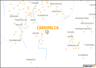 map of Chasimalca