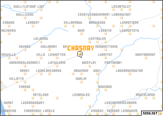 map of Chasnay