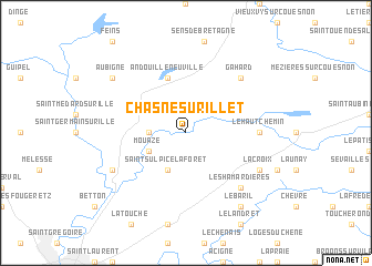 map of Chasné-sur-Illet