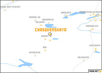 map of (( Chasovenskaya ))