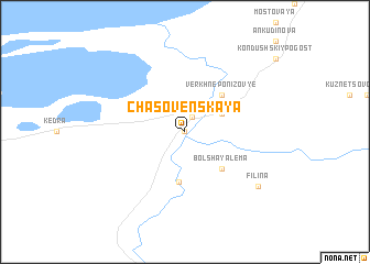 map of Chasovenskaya