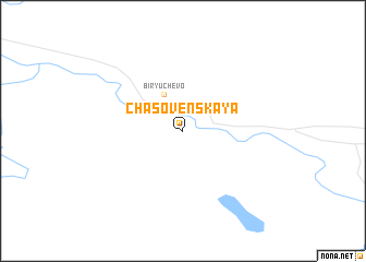 map of Chasovenskaya