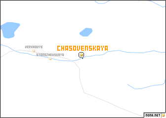 map of Chasovenskaya