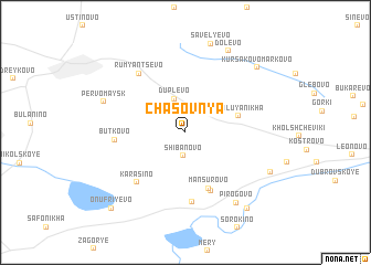 map of Chasovnya