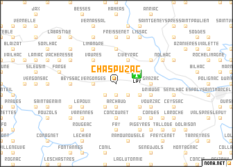 map of Chaspuzac