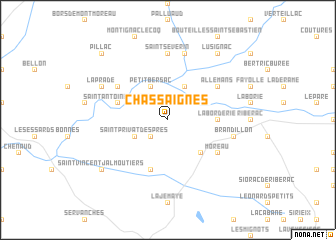 map of Chassaignes