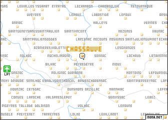 map of Chassauve