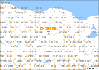 map of Chasseau