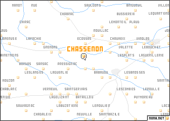 map of Chassenon