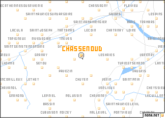 map of Chassenoud